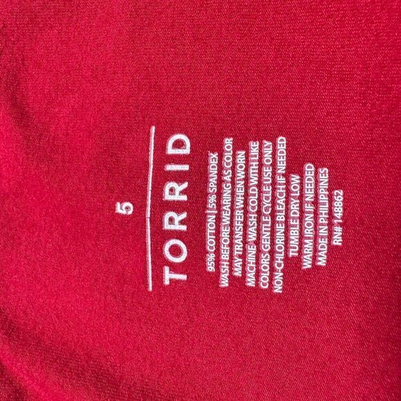 Torrid Tank Top Womens Plus Size 5 28 Red Outdoor Run Gym Yoga Office Casual - Picture 4 of 7